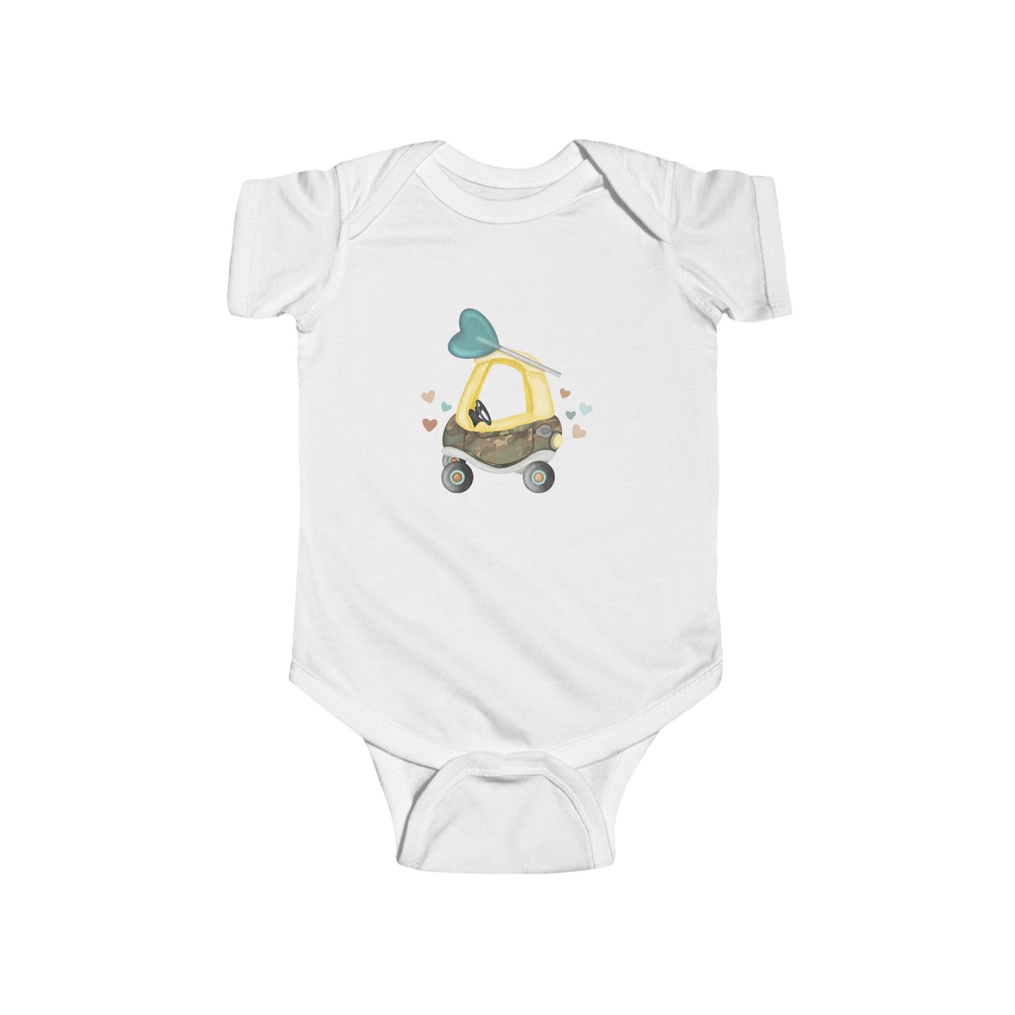 Valentine's Camo Cozy Coupe Infant Fine Jersey Bodysuit