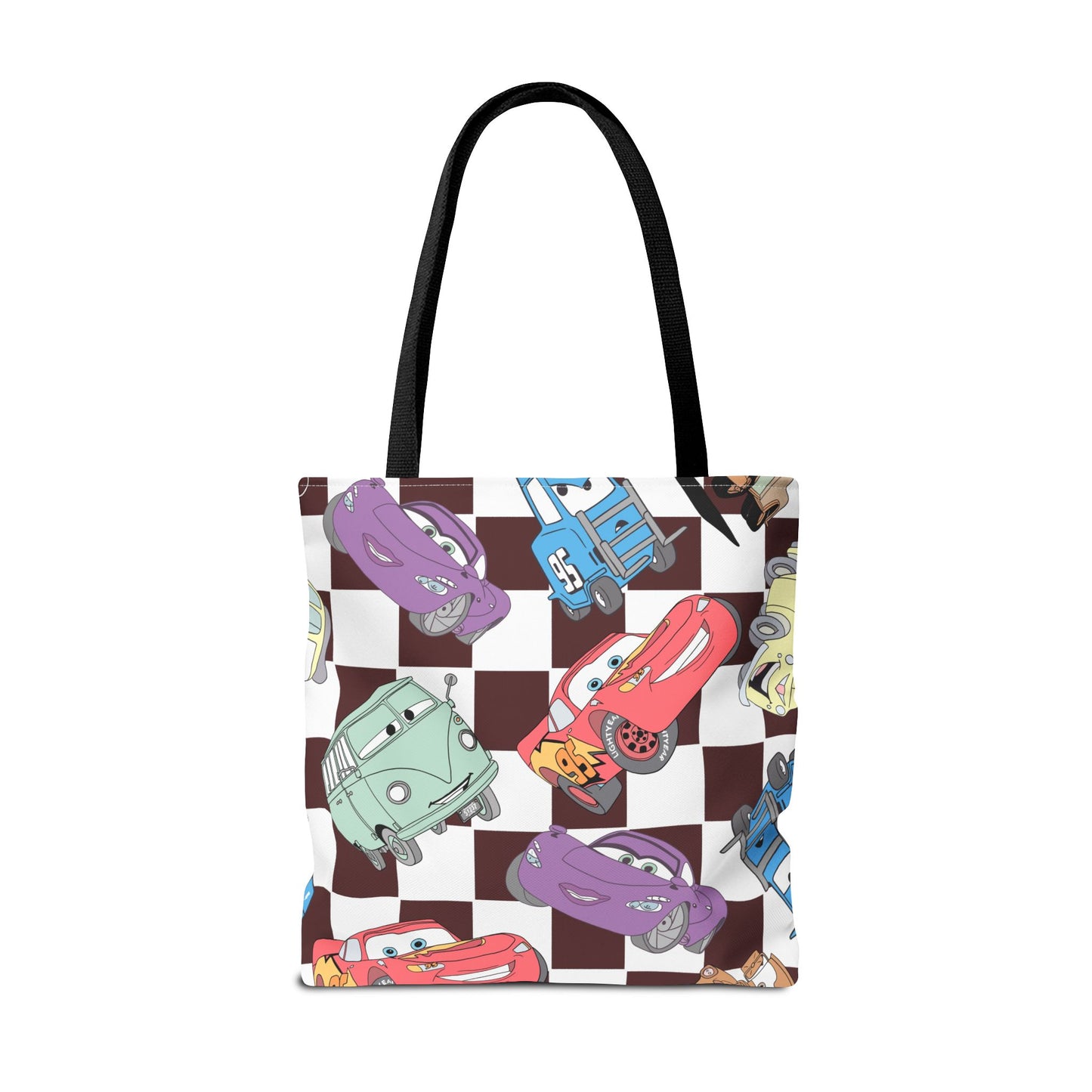 Tote Bag - Checkered Cars