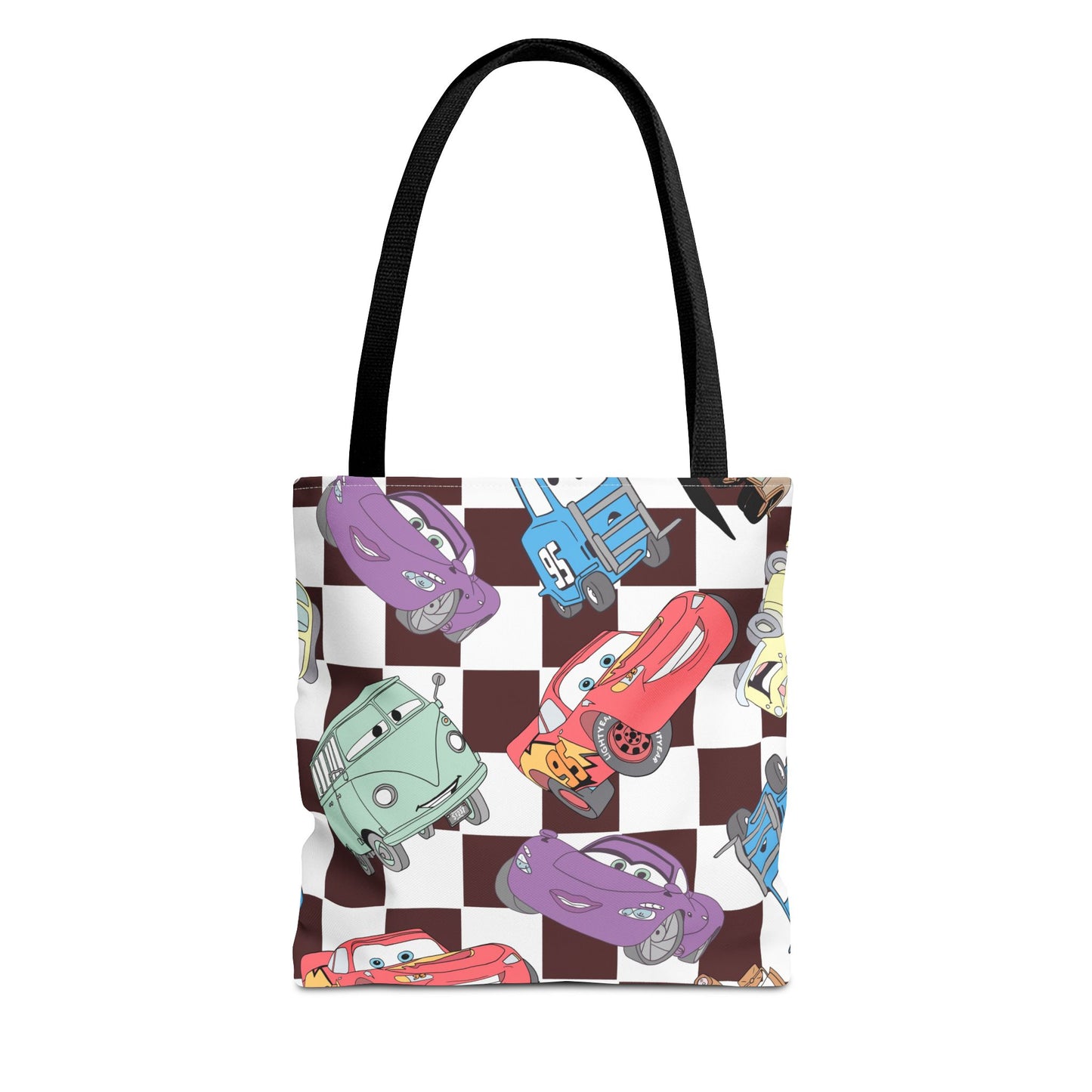 Tote Bag - Checkered Cars