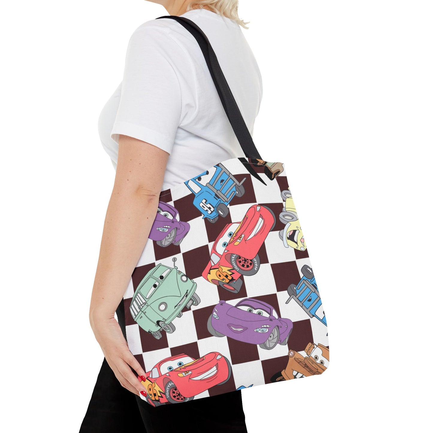 Tote Bag - Checkered Cars