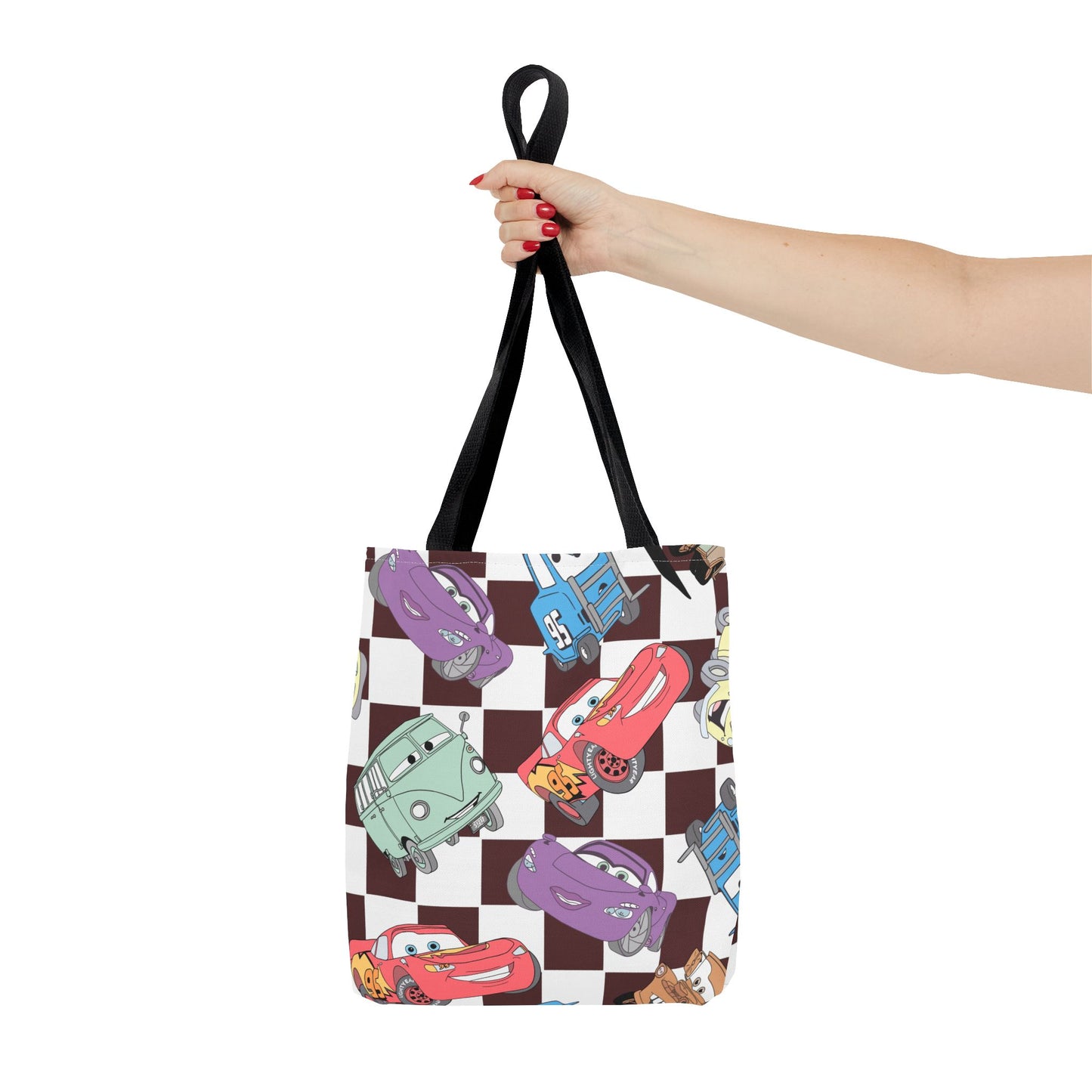 Tote Bag - Checkered Cars