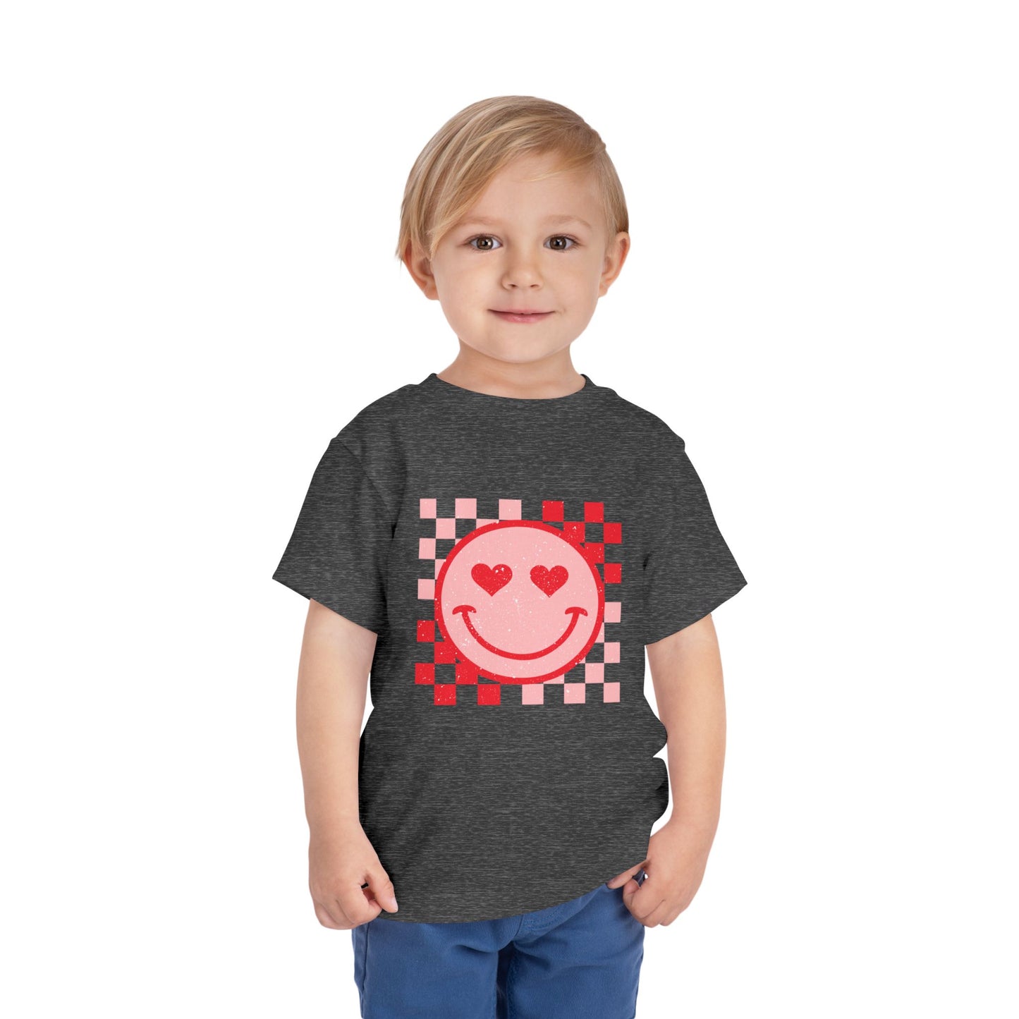 Smiley Face Valentine's Toddler Tee