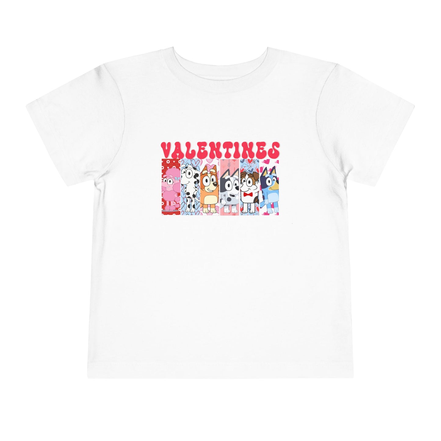 Blue Dog Valentine's Toddler Tee