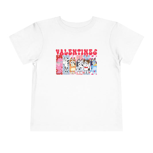 Blue Dog Valentine's Toddler Tee