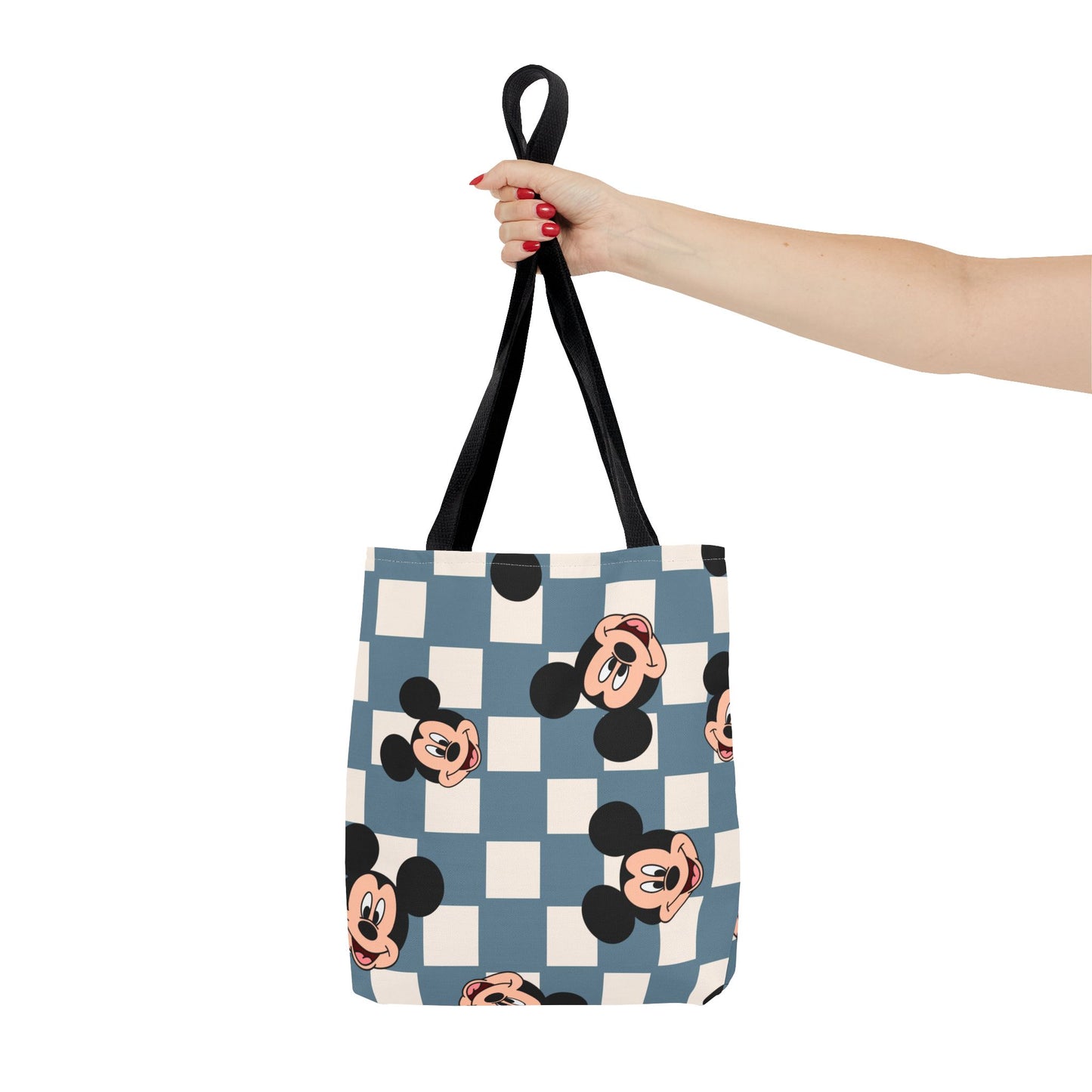 Checkered Mickey Mouse Tote Bag