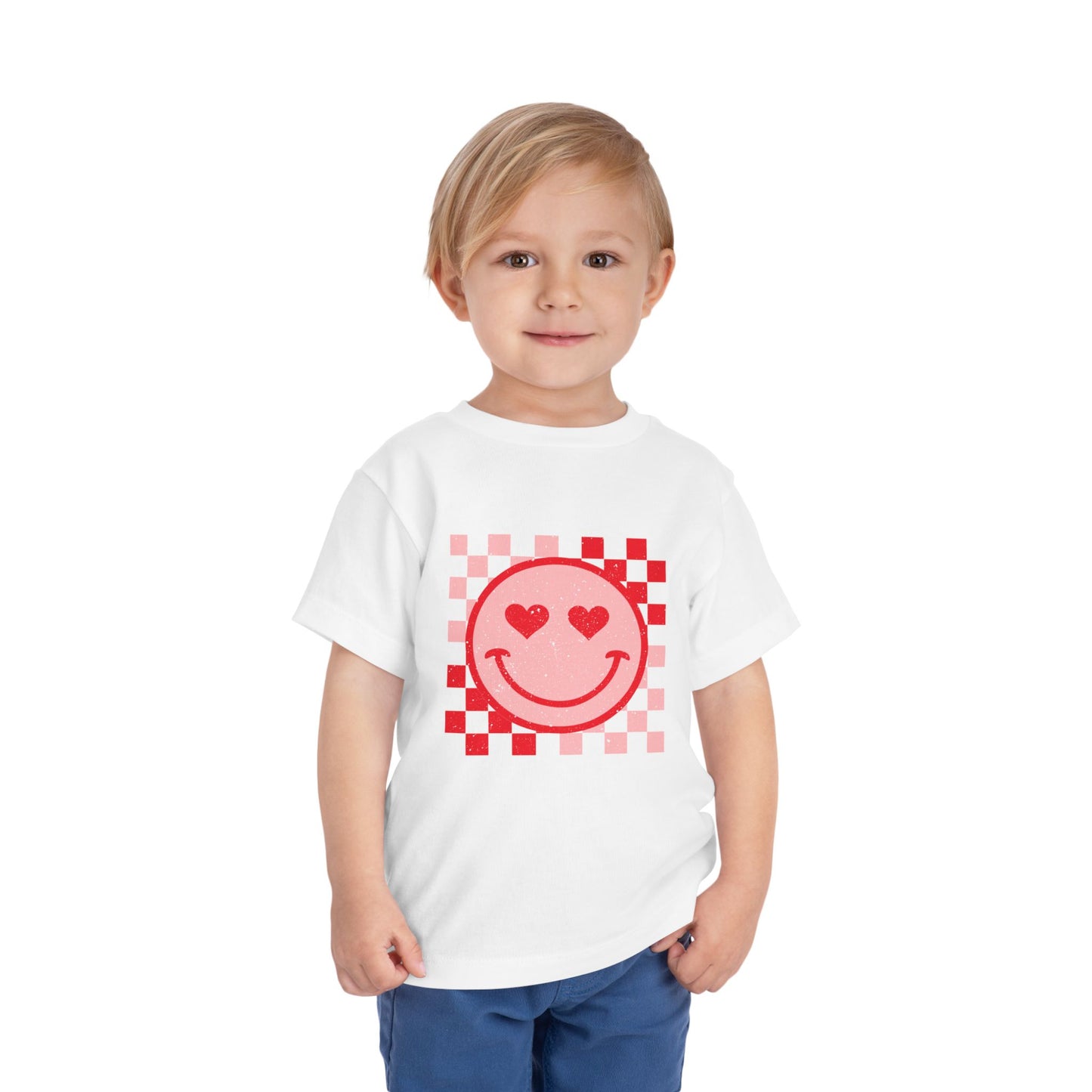 Smiley Face Valentine's Toddler Tee