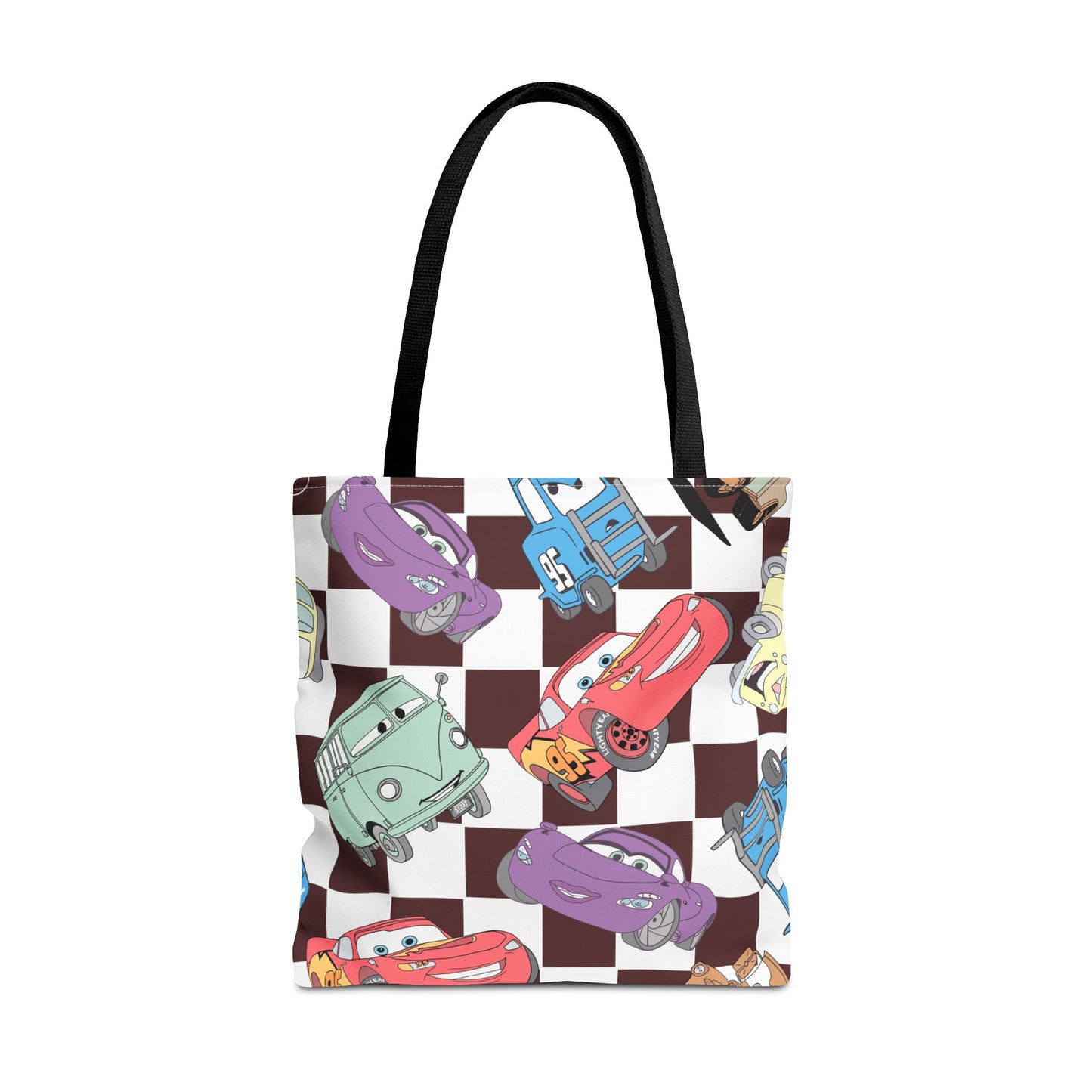 Tote Bag - Checkered Cars