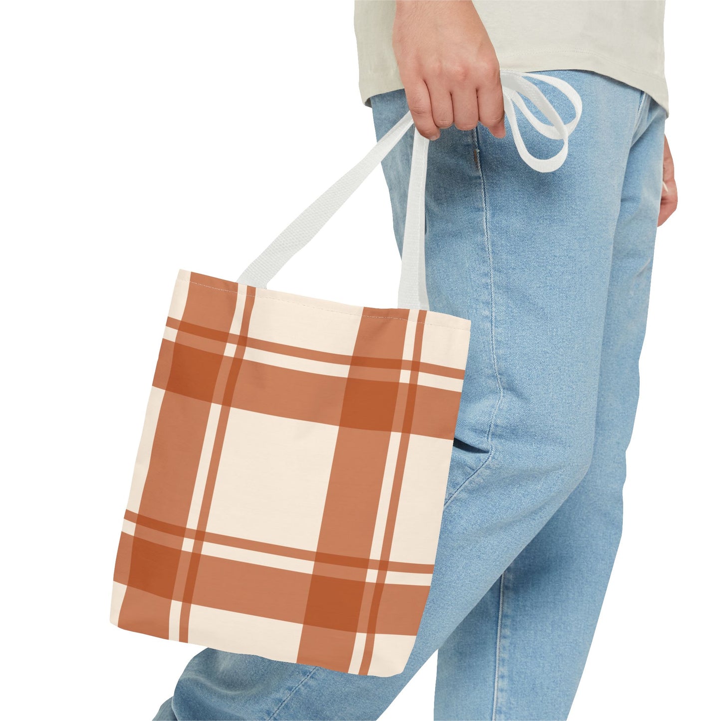 Western Plaid Tote Bag