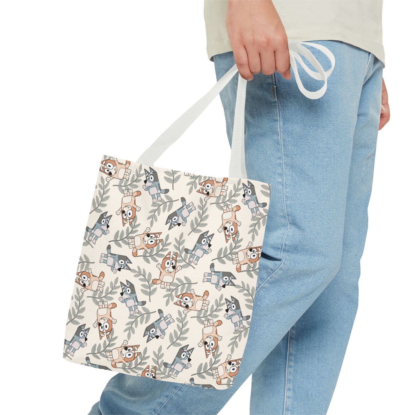 Boho Blue Dog Tote Bag