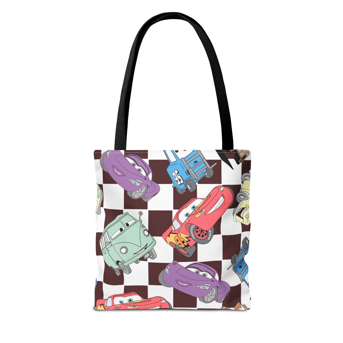 Tote Bag - Checkered Cars