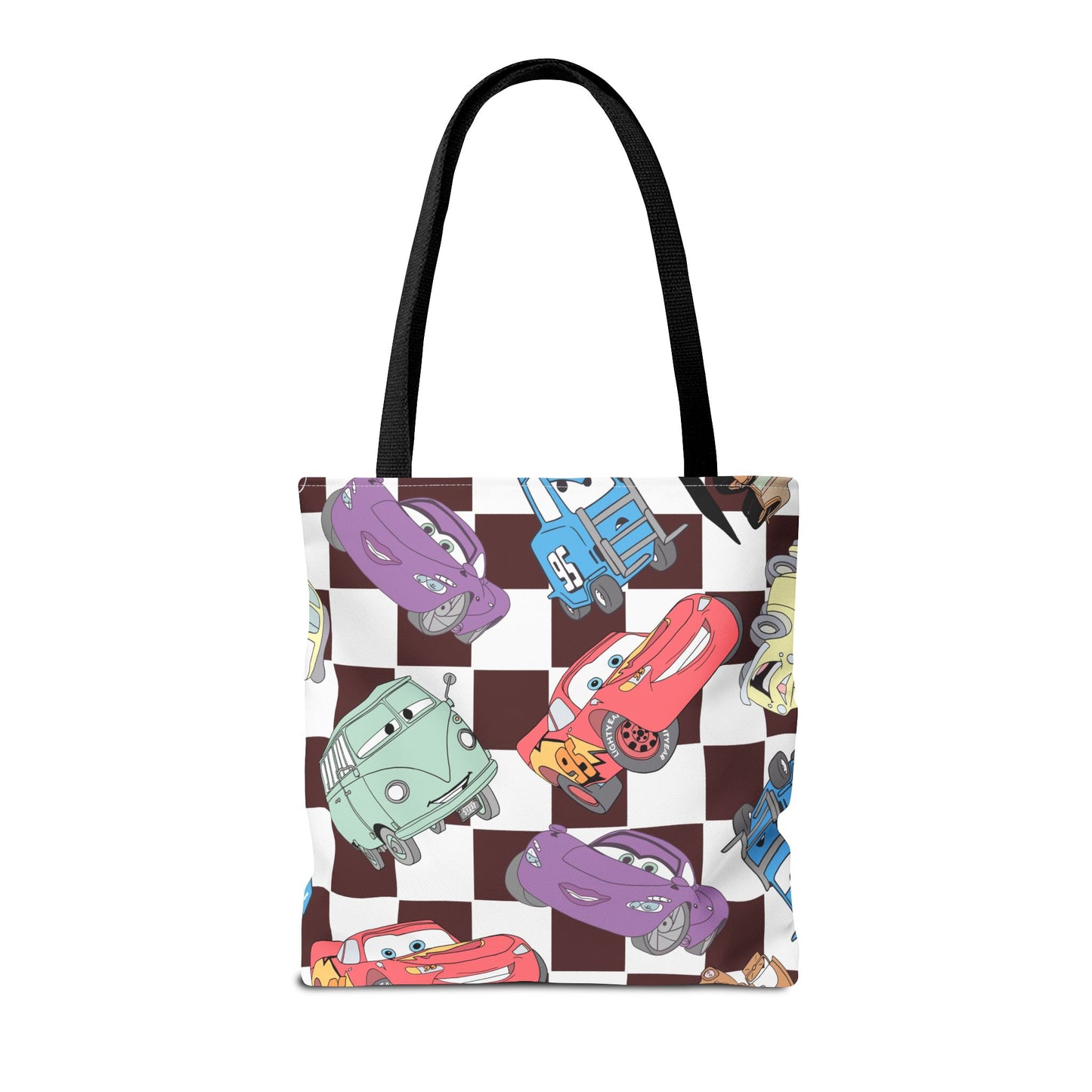 Tote Bag - Checkered Cars