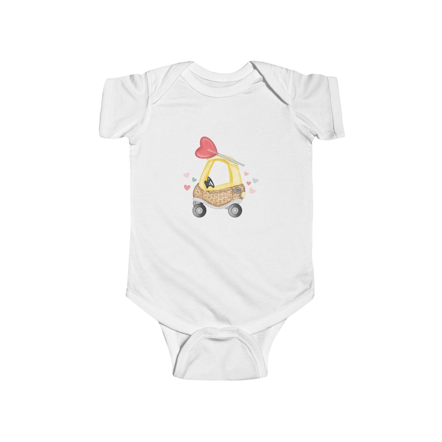 Valentine's Leopard Cozy Coupe Infant Fine Jersey Bodysuit