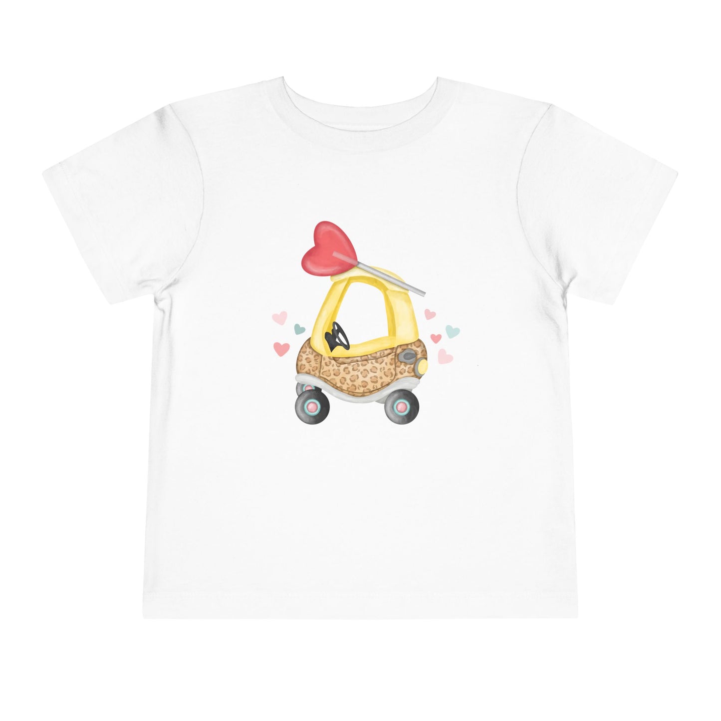 Valentine's Leopard Cozy Coupe Toddler Tee