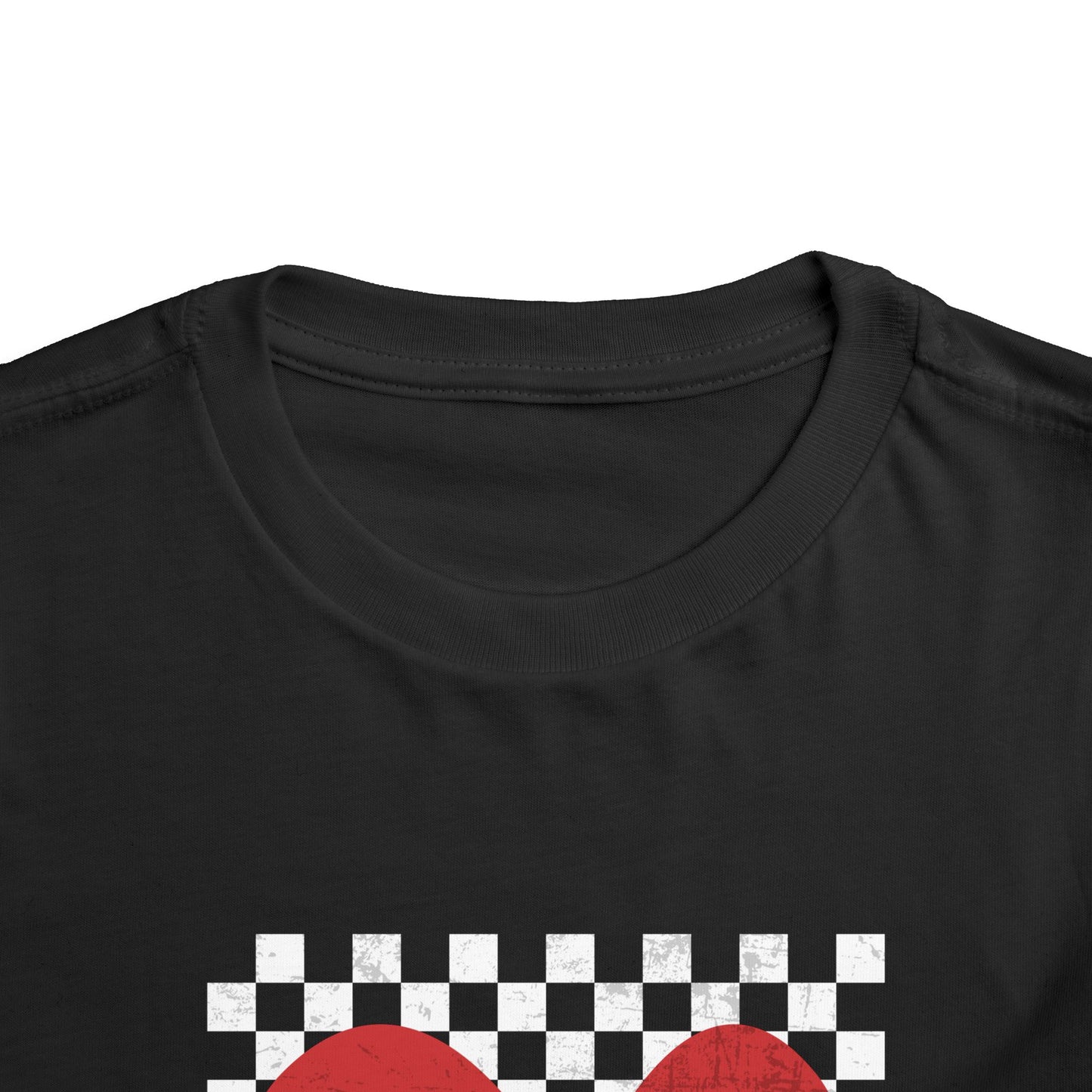 Valentine's Checkered Heart Shirt Toddler Tee