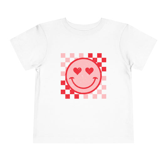 Smiley Face Valentine's Toddler Tee