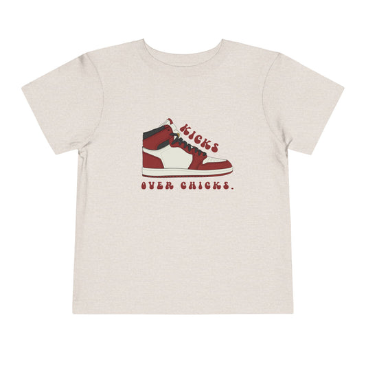 Kicks Over Chicks Toddler Tee