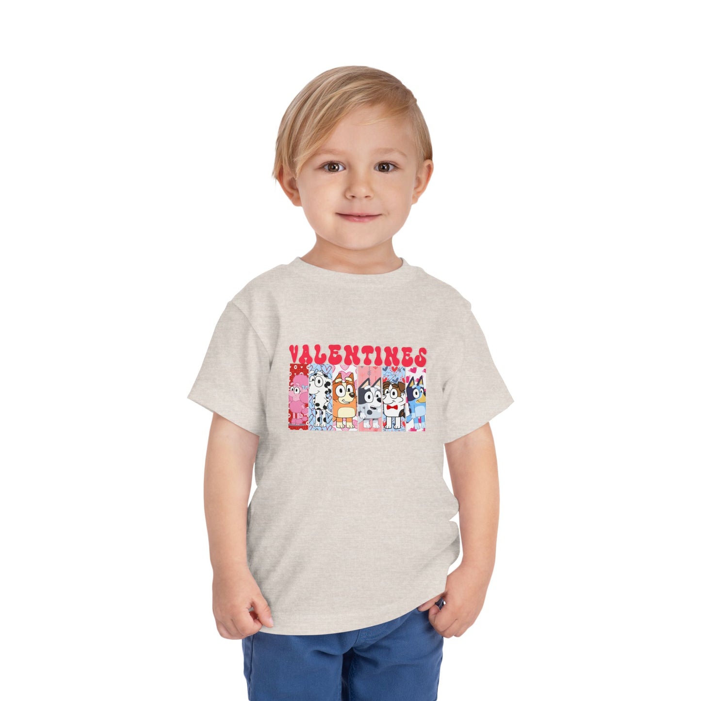 Blue Dog Valentine's Toddler Tee