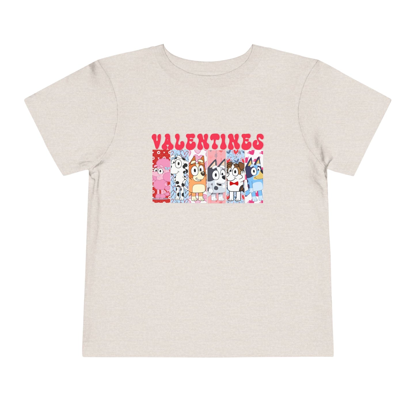 Blue Dog Valentine's Toddler Tee